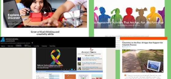 Various tools, technologies and materials - suggested resources